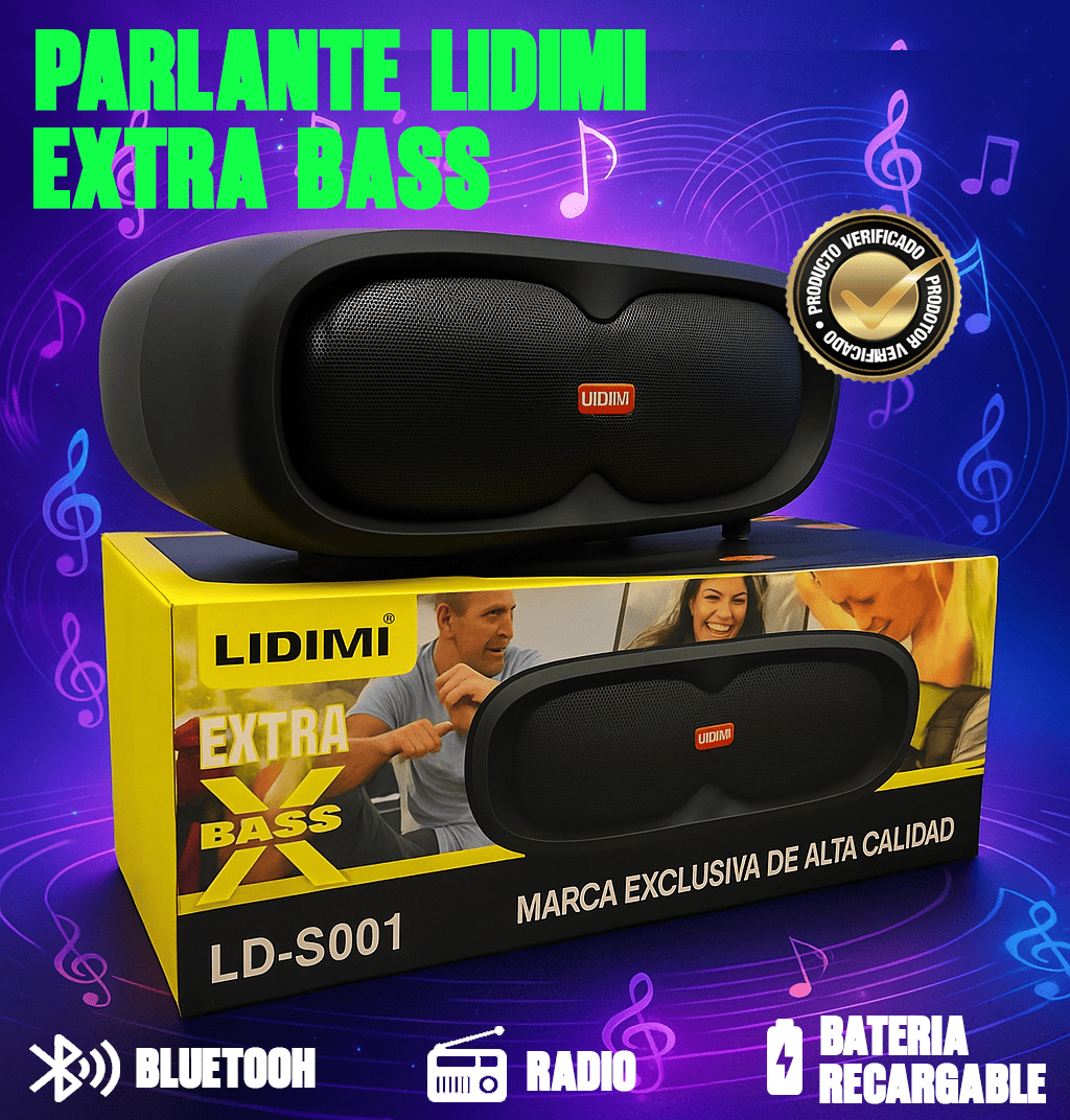 PARLANTE LIDIMI S001 CON EXTRA BASS
